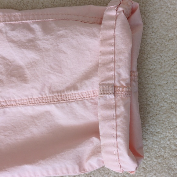 Boston Proper Pink Cargo Pants Roll Tabs Convertible 8 hem 30 Inseam - Picture 6 of 12